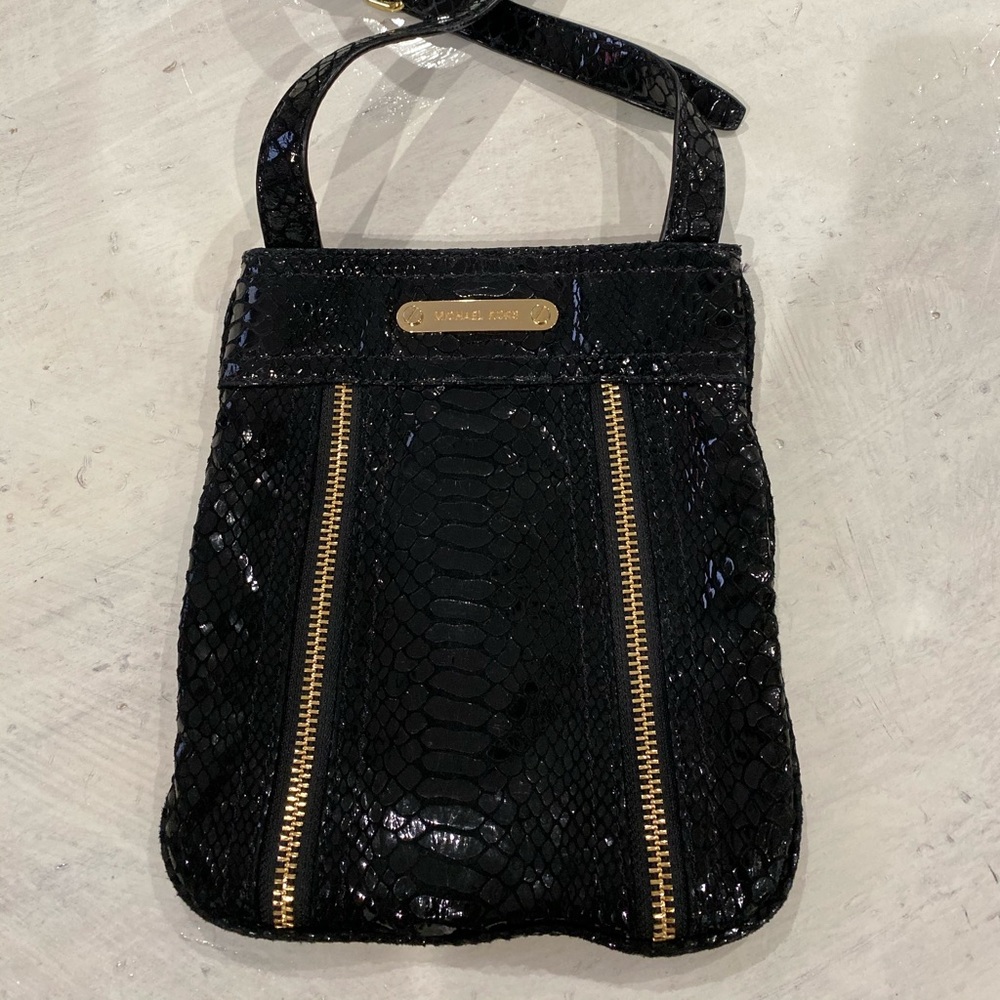 Michael Kors snakeskin crossbody purse